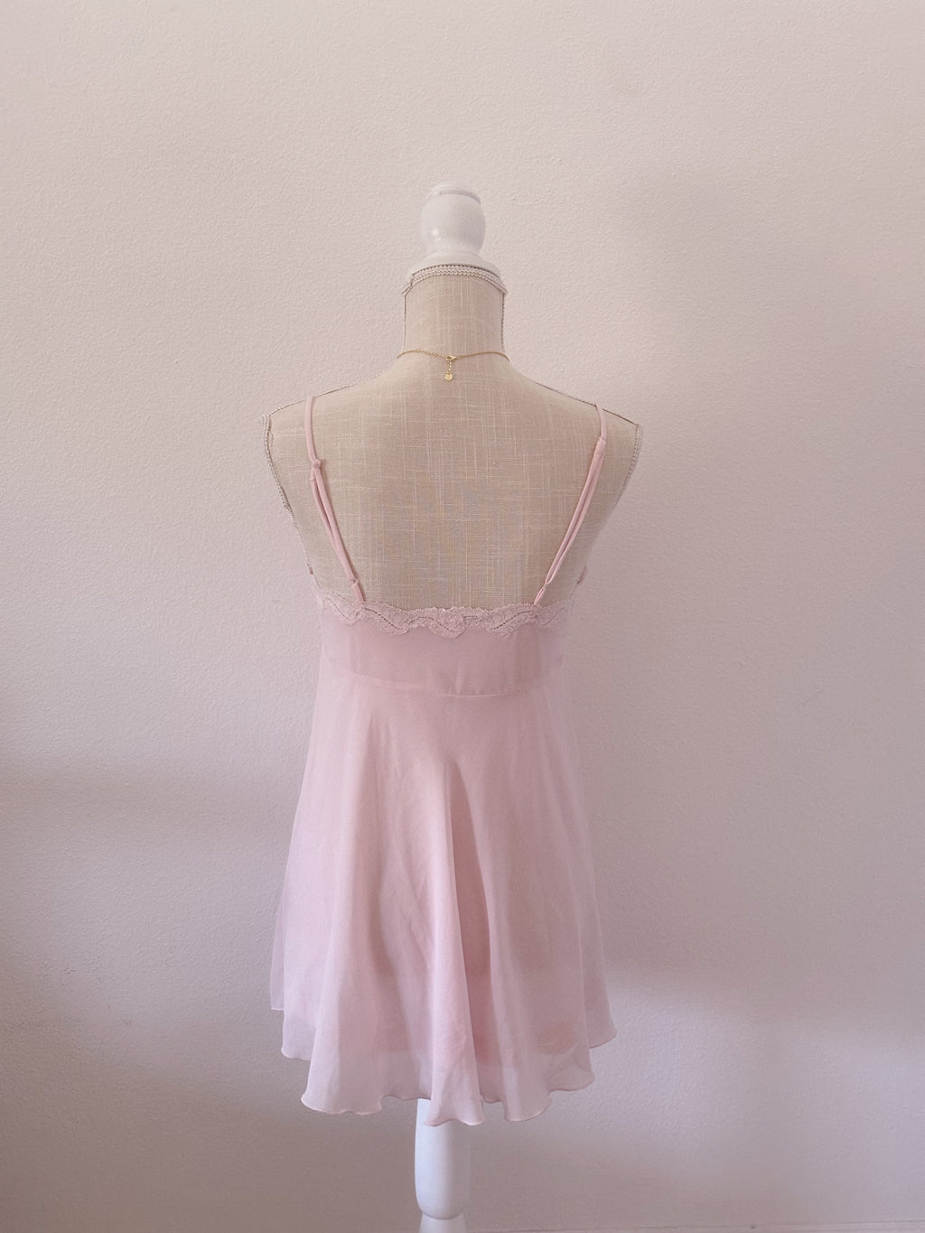 Vintage Victoria's Secret light pink babydoll size: S
