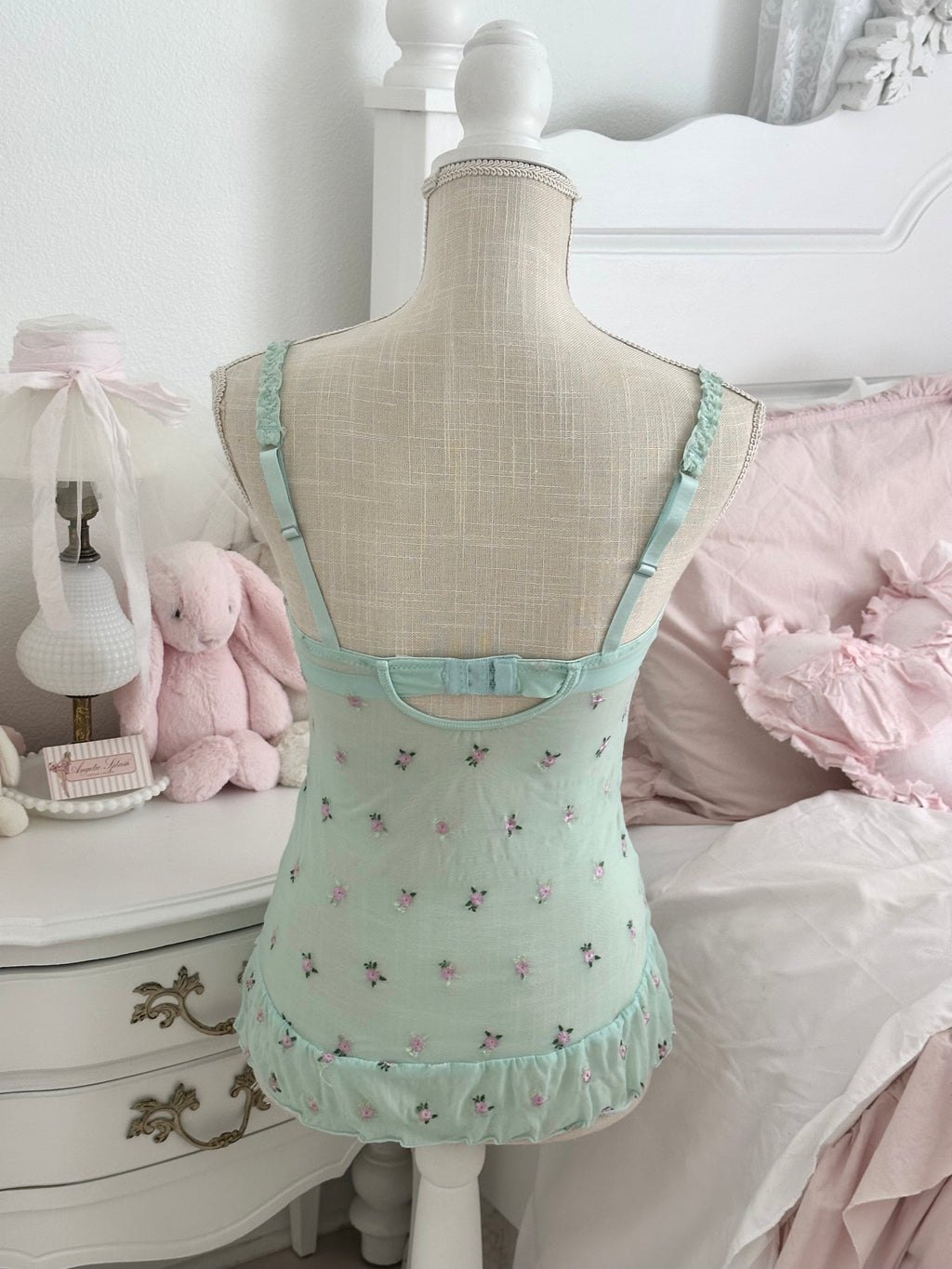 Vintage Y2K Rampage Teal Bustier Babydoll Top Size: S