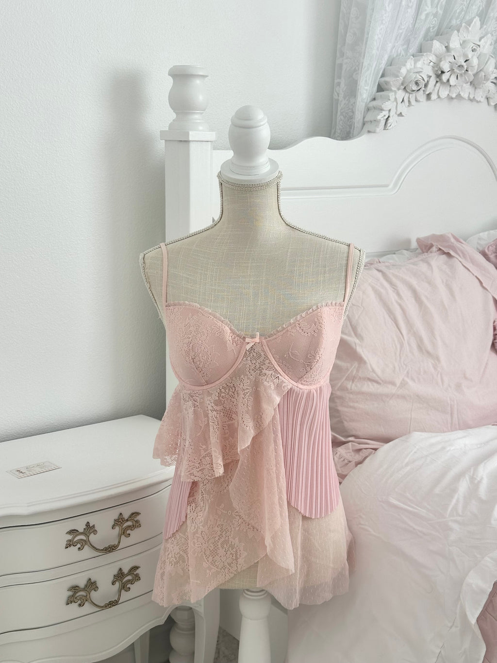 Vintage 2005 Victoria’s Secret Shabby Chic Babydoll Top Size: 36C