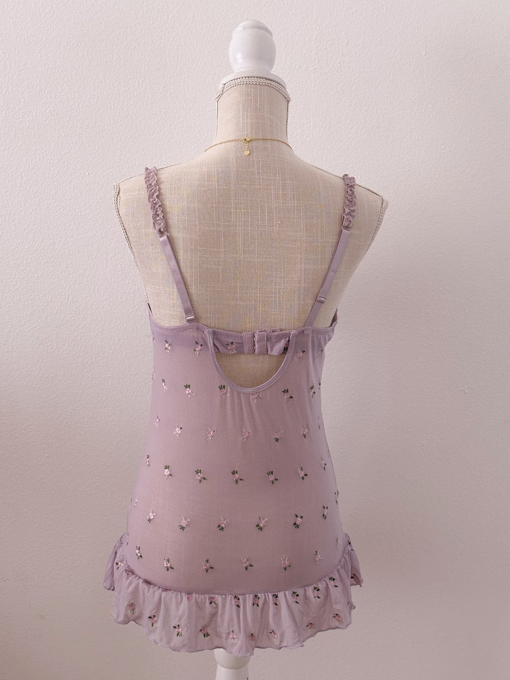 Vintage lilac bustier cami top size: 36 B